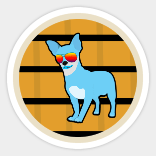 Blue Chihuahua Sticker